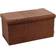 Folding Storage Ottoman Faux Leather Footrest Stool Long Bench Toy Box Chest