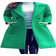 Tanming Women's Notch Lapel Double Breasted Trench Coat