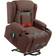 Best Choice Products Electric Power Lift Linen Recliner Massage Chair Furniture w/ USB Port Heat Cupholders Brown