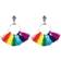 Boland Tassel Earrings - Silver/Rainbow