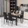 MIERES Dining Table Set for 4 Dining Set 47x11"