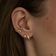 Stine A Wavy Ear Cuff - Gold/Transparent
