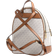 Michael Kors Brooklyn Medium Logo Backpack - Vanilla/Acorn
