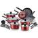 T-fal Initiatives Cookware Set with lid 18 Parts
