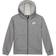 Nike Kid's Sportswear Club Fleece Full-Zip Hoodie - Carbon Heather/White