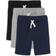 The Children's Place Boy's French Terry Shorts 3-Pack - Black/Smoke Grey/New Navy (3010166-BQ)