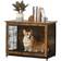 Wooden Dog Crate, Indoor End Table 55.6x64
