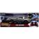 Jada DeLorean Brushed Metal Time Machine with Lights Flying Version Back to the Future Part 2 1989 Movie 1:24