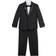 Nautica Little Boy's Suit Set 3-piece - Black Tuxedo