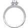 Pompeii3 Cushion Halo Engagement Ring - White Gold/Diamond