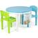 Humble Crew Kids 2 in 1 Round Activity Table & 2 Chair Set with 100pcs