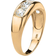 PalmBeach Round Wedding Ring - Gold/Transparent