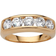 PalmBeach Round Wedding Ring - Gold/Transparent