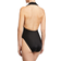 Norma Kamali Halter Low-Back Solid One-Piece Swimsuit