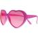 PartyDeco Heart Glasses Pink