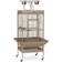 Prevue Wrought Iron Parrot Bird Cage 24x20x60in Pewter