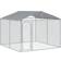 Pawhut Dog Kennel Outdoor with Water-Resistant Cover 9.8'x9.8'x7.7'