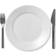 Royal Copenhagen White Fluted Dinner Plate 8.7"