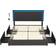 Dictac Bed Frame with 4 Drawers LED Queen