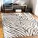 Hauteloom Ecorse Animal Zebra Print Black, White, Gray, Beige 31x87"
