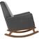 modway Collection EEI-4456-GRY Performance Velvet Rocking Chair