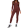 PrettyLittleThing Structured Contour Rib Zip Jumpsuit - Chocolate