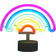 Legami Led Lamp Rainbow with Neon Effect Bordlampe