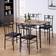 Vecelo Dinette with Chairs Dining Set 27.5x43.3" 5
