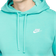 Nike Club Fleece Pullover Hoodie - Washed Teal/White