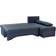 Poco Functional Corner Dark Blue Sofa 191cm 3-Sitzer