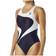 TYR Women's Maxfit T-Splice Swimsuit - Navy/White