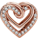 Pandora Sparkling Entwined Hearts Charm - Rose Gold/Transparent
