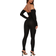 Fashion Nova Soothe Off Shoulder Jumpsuit - Black