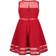 Calvin Klein Little Girl's Illusion Mesh-Hem Dress - Cherry