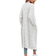Ziwoch Women's Cable Knit Long Cardigan - White