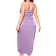 Floerns Women's Satin Spaghetti Strap Cowl Neck Wrap Party Cami Dress Plus Size - Mauve Purple