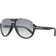 Tom Ford Half-Rim Aviator Sunglasses, Matte Black/Shiny Dark Ruthenium/Gradient