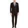Van Heusen Men's Flex Plain Slim Fit Suits - Black Herringbone
