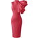 Xxtaxn Women's Cocktail Bodycon Ruffle Sleeveless Formal Midi Pencil Dress - Rose