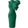Xxtaxn Women's Cocktail Bodycon Ruffle Sleeveless Formal Midi Pencil Dress - Green