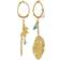 Maanesten Vicky Earrings - Gold/Turquoise/Pearls