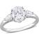 Harmony Three-Stone Engagement Ring - Silver/Transparent