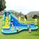 Costway Inflatable Water Slide Kids Bounce House with Water Cannons & Hose Without Blower