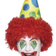 Smiffys Clown Hat with Wig