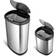Ninestars Automatic Touchless Infrared Motion Sensor Trash Can Combo Set 16.38gal