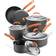 Rachael Ray Classic Brights Hard Anodized Cookware Set with lid 10 Parts