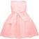 Renvena Toddler Embroidered 3D Flower Dress Princess Pageant Christening Baptism Party - Pearl Pink