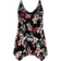 Evans Sharkbite Swim Dress Plus Size - Black Floral