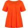 Avenue Knit Pleated Top - Orange