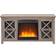 Henn&Hart Crystal Fireplace TV Bench 47x24"
